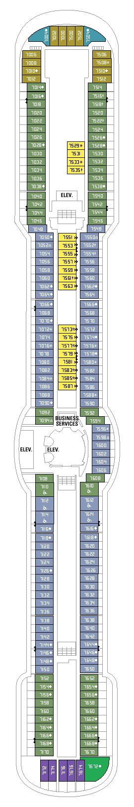 Royal Caribbean - Deck Seven
